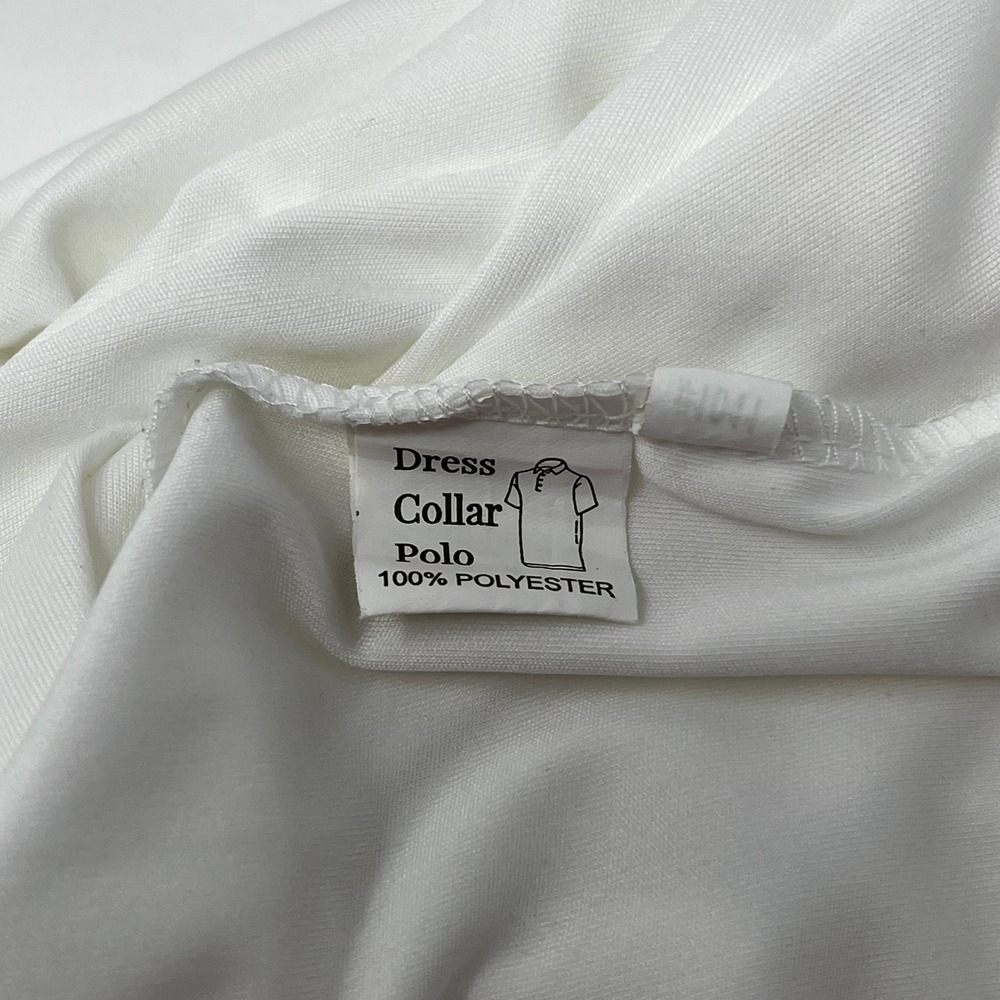 Collars & Co Men White Short Sleeve Dress Collar Polo Shirt Size 2XL Performance - Picture 5 of 7